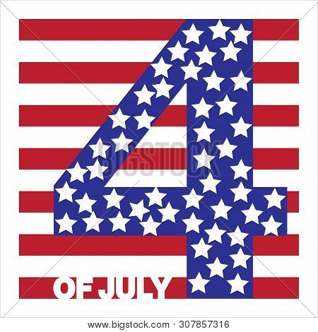 July Fourth, Independence Day, In The Stars, Fifty States, Vector