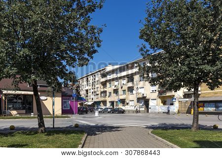 Pirot, Serbia - June 15, 2019: Typical Street And Building In Town Of Pirot, Southern And Eastern Se
