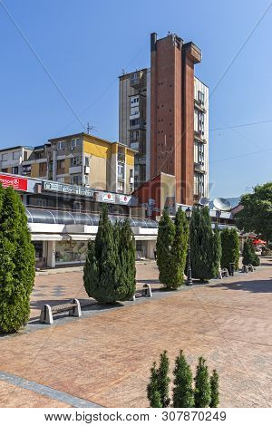 Pirot, Serbia - June 15, 2019: Square And Building At The Center Of Town Of Pirot, Southern And East