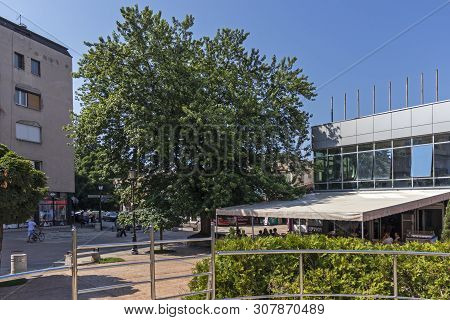Pirot, Serbia - June 15, 2019: Square And Building At The Center Of Town Of Pirot, Southern And East