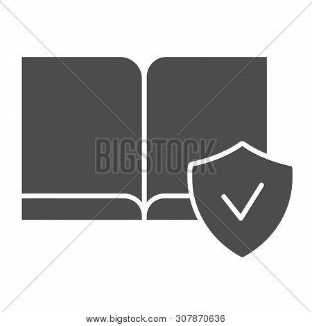 Ebooks Available Solid Icon. Electronic Book Vector Illustration Isolated On White. Cheked Book Glyp