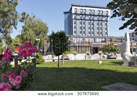 Pirot, Serbia - June 15, 2019: Typical Street And Building In Town Of Pirot, Southern And Eastern Se