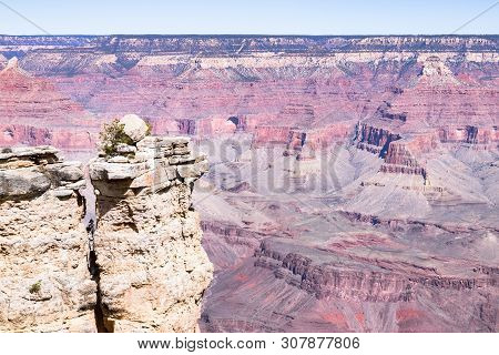 Grand Canyon From The Plane, Arizona, Usa. Grand Canyon National Park