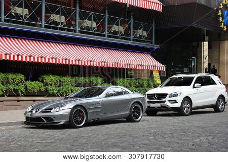 Kiev, Ukraine - September 5, 2017:  Mercedes-benz Slr Mclaren 722 Edition