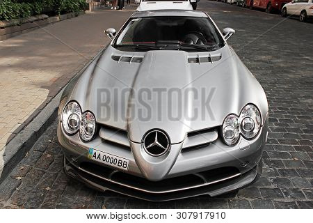 Kiev, Ukraine - September 5, 2017:  Mercedes-benz Slr Mclaren 722 Edition