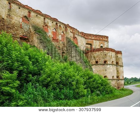 Ancient Stone And Brick Medzhybizh Fortress Of The 14-16th Centuries, Part Of South East Defense Wal