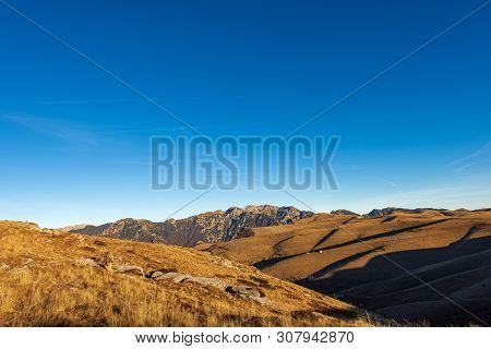 Italian Alps And The Plateau Of Lessinia With The Carega Mountain. Regional Natural Park, Verona Pro