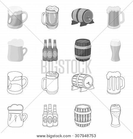 Vector Design Of Minimal And Pint Icon. Collection Of Minimal And Craft Vector Icon For Stock.