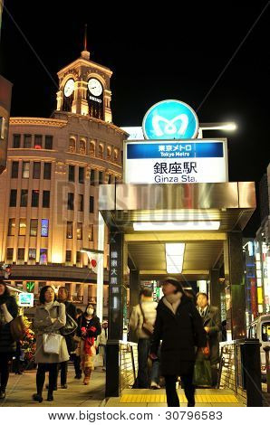 Nádraží v Ginza, Tokyo