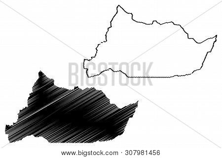 Adamawa Region (regions Of Cameroon, Republic Of Cameroon) Map Vector Illustration, Scribble Sketch 