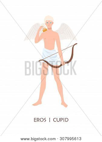 Eros Or Cupid - God Or Deity Of Love And Passion In Ancient Greek And Roman Religion Or Mythology. C