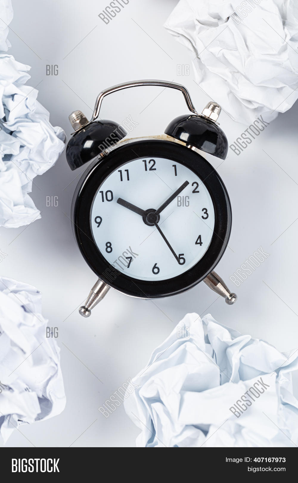 Alarm Clock Crumpled Image & Photo (Free Trial) | Bigstock