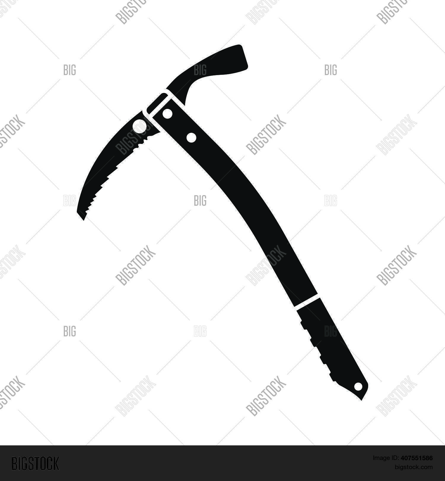 Ice Axe Icon. Black Vector & Photo (Free Trial) Bigstock