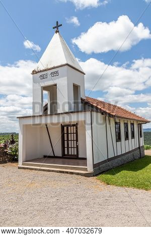 Small Church And Cemetery