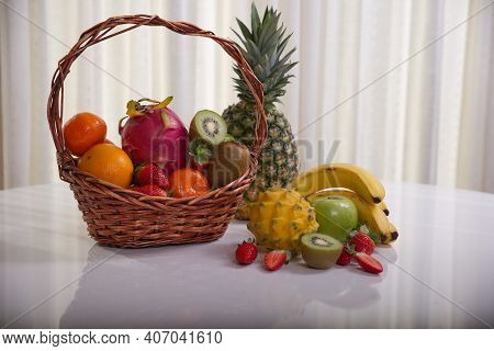 Assorted Fruit Basket.