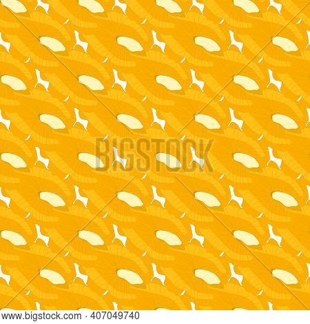 Illustration On Theme Big Pattern Identical Types Walnut, Nut Equal Size. Walnut Pattern Consisting 