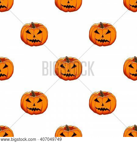 Illustration On Theme Big Colored Pattern Halloween