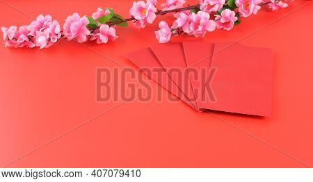 Happy Chinese New Year  Red Background