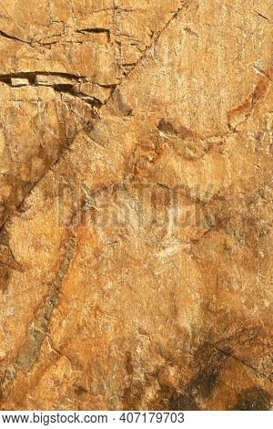 Surface Of A Quarry Stone In Macin Mountain