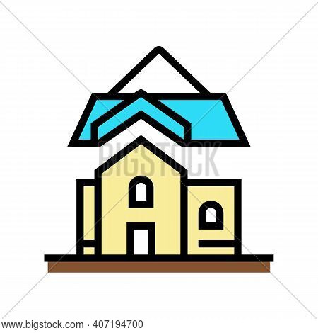 Roof Installation Color Icon Vector. Roof Installation Sign. Isolated Symbol Illustration