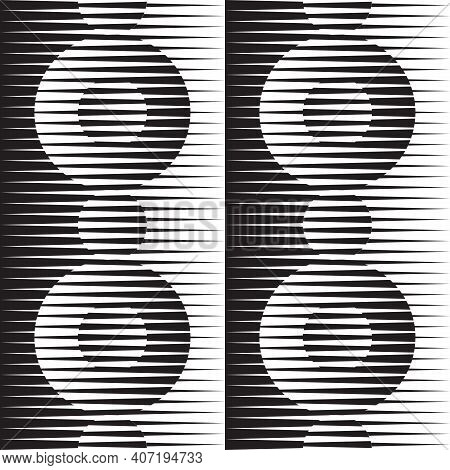 Abstract Geometric Background Design. Circles Strusture Graphic Seamless Pattern. Vector Illustratio