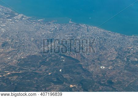Turkish City Of Mersin From A Height