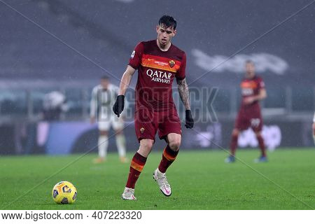 Torino, 06th February 2021. Roger Ibanez Of As Roma  During The Serie A Match Between Juventus Fc An
