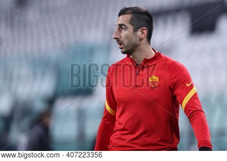 Torino, 06th February 2021. Henrikh Mkhitaryan Of As Roma  During The Serie A Match Between Juventus