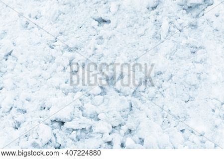 Snow Background. Ice Texture. Winter Seanson Pattern. Pile Of Snow.