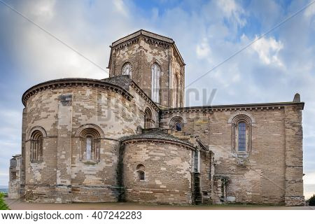 Cathedral Of St. Mary Of La Seu Vella Is The Former Cathedral Church Of The Roman Catholic Diocese O