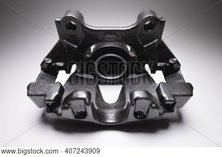 Remanufactured Disc Brake Caliper Painted Dark Gray. Brake System Restoration