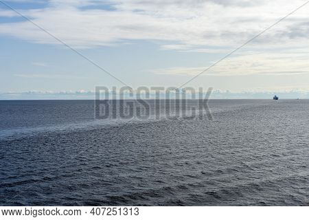 A Photo Of The Baltic Sea In Beautiful Calm Weather, Shot On A Ferry Trip From Helsinki To Talinn.