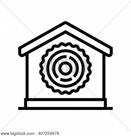 Natural Material For Building Line Icon Vector. Natural Material For Building Sign. Isolated Contour