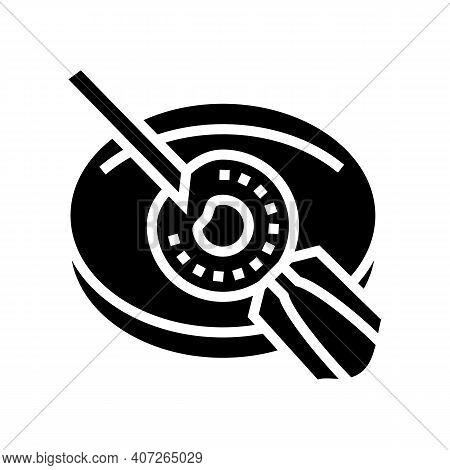 Artificial Insemination Glyph Icon Vector. Artificial Insemination Sign. Isolated Contour Symbol Bla