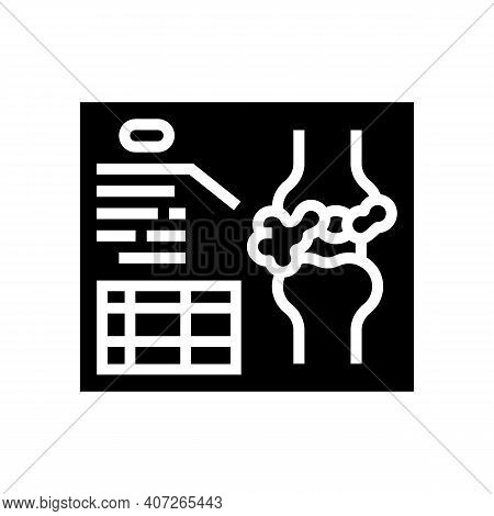 Lumps Analysis And Researching Glyph Icon Vector. Lumps Analysis And Researching Sign. Isolated Cont