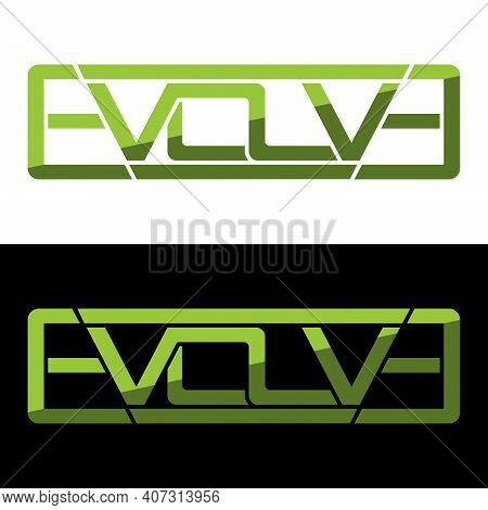 Creative, Simple And Elegant Initial Letter Evolve Logo Template In Flat Design Monogram Illustratio