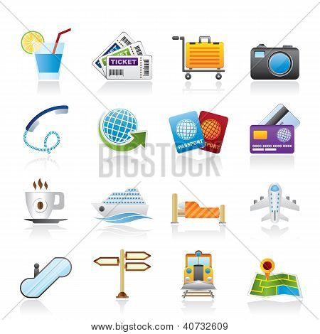 Reisen und Ferien-Symbole