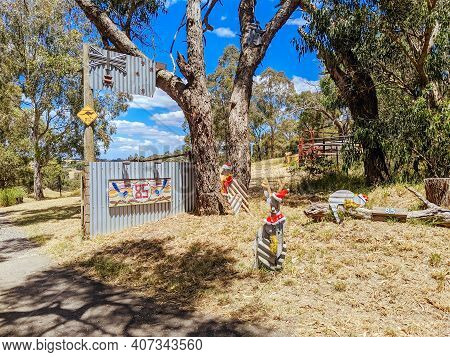 Victorian Rural Country At Christmas In Australia