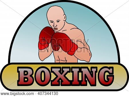 Image Of A Bald Boxer With Gloves