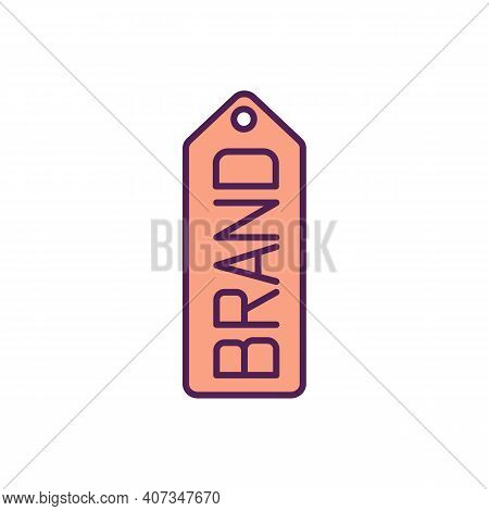 Brand Rgb Color Icon. Popular Fashion Store. Clothes Tag. Retail Business. Commerce Management. Iden