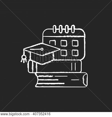 Bootcamp Chalk White Icon On Black Background. Long-term Intensive Training To Improve Your Own Prof