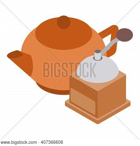 Kitchen Utensils Icon. Isometric Illustration Of Kitchen Utensils Vector Icon For Web