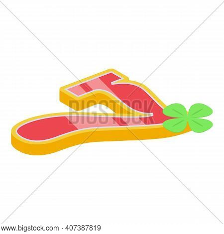 Lucky Seven Icon. Isometric Of Lucky Seven Vector Icon For Web Design Isolated On White Background