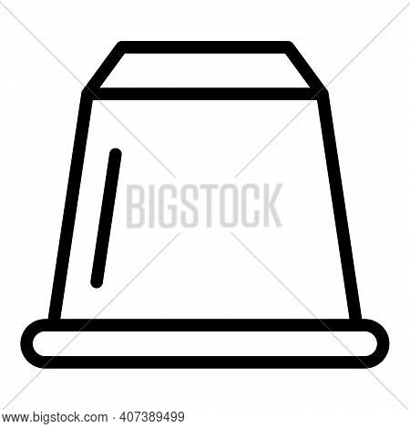 Coffee Flavor Capsule Icon. Outline Coffee Flavor Capsule Vector Icon For Web Design Isolated On Whi