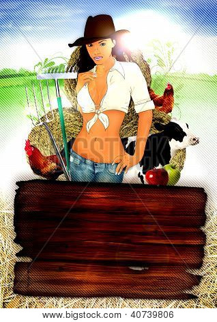 โปสเตอร์สาวฟาร์ม