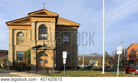 Dundas, Ontario/canada - November 10: A View Of City Hall On [november 10, 2020] In [dundas]