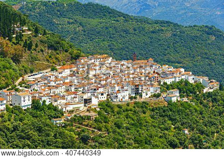 Village Algatocin, Beautifully Nestled In The Serrania De Ronda, Andalusia, Spain