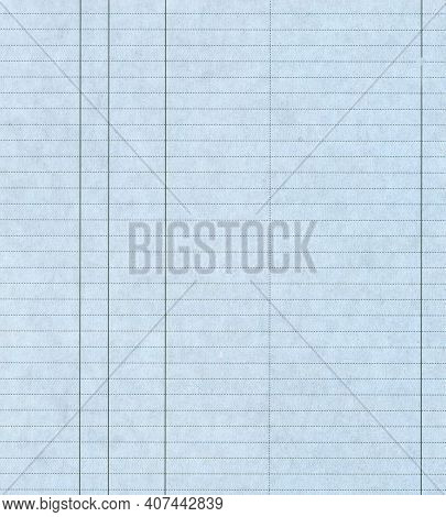 Blank Paper Form With Blue Cells