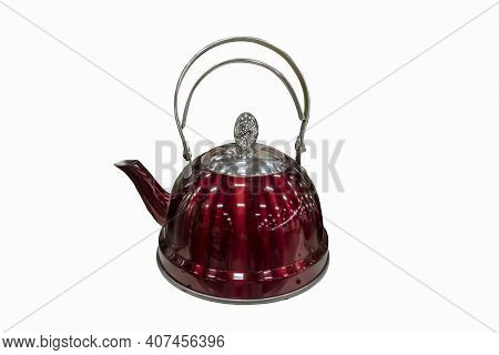 Stock Photo Kettle Close Up, Isolate A