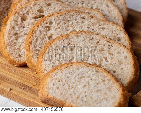 A Sandwich Cut In Half High Quality Photo